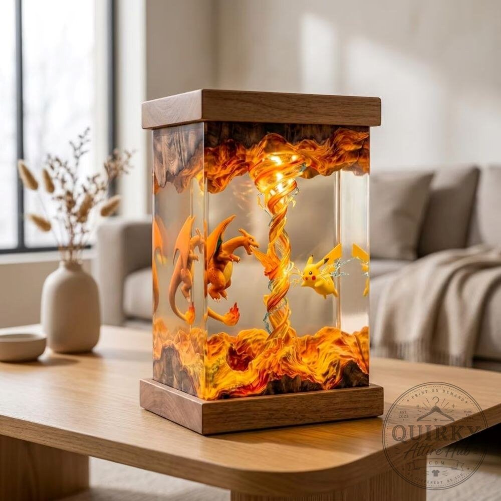 Charizard Pikachu Inspired Resin Lamp Epoxy Crystal LED Night Light 11 Charizard Pikachu Inspired Resin Lamp Epoxy Crystal LED Night Light