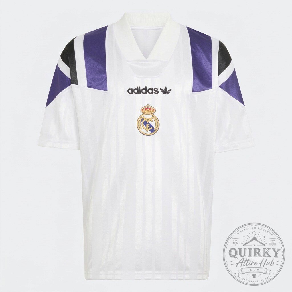 Madridistas adidas Madrid EQT Tee White 26/27 Jersey Shirt