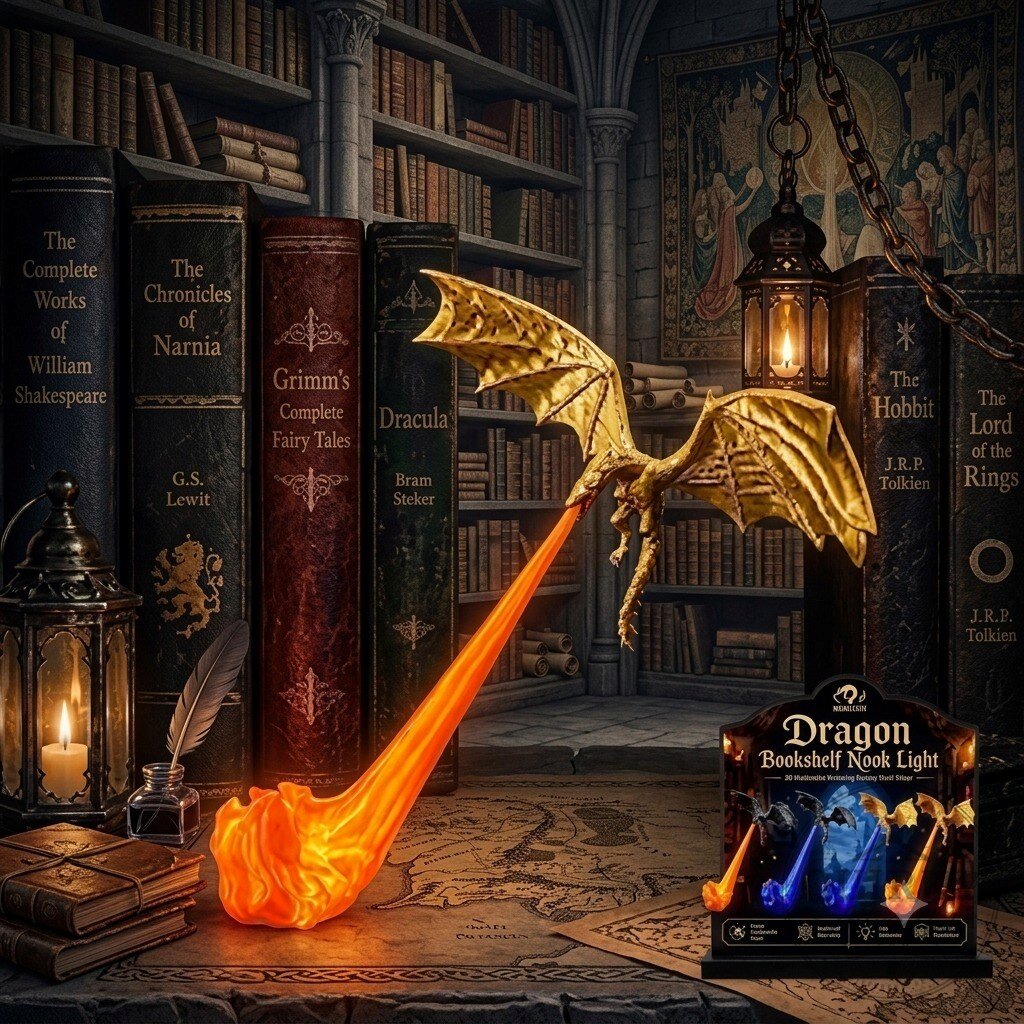 Dragon LED Lamp Fire Breathing Fantasy Night Light