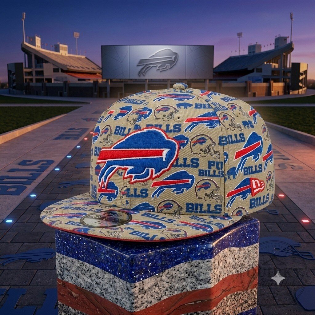 Dion Dawkins Buffalo Bills New Era 59FIFTY Hat Red Royal