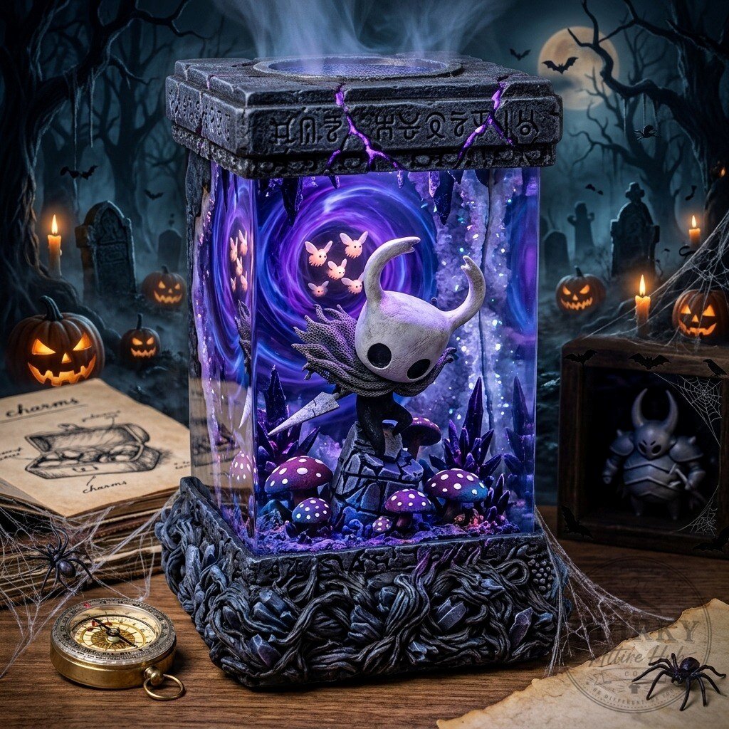 Hollow Knight Resin Lamp Halloween Epoxy Decor