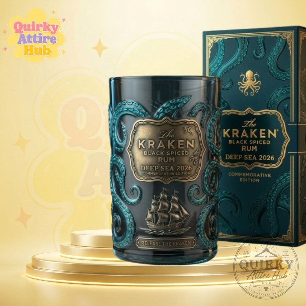 Kraken Rum Limited Edition 2026 Deep Sea Black Spiced Rum Glass
