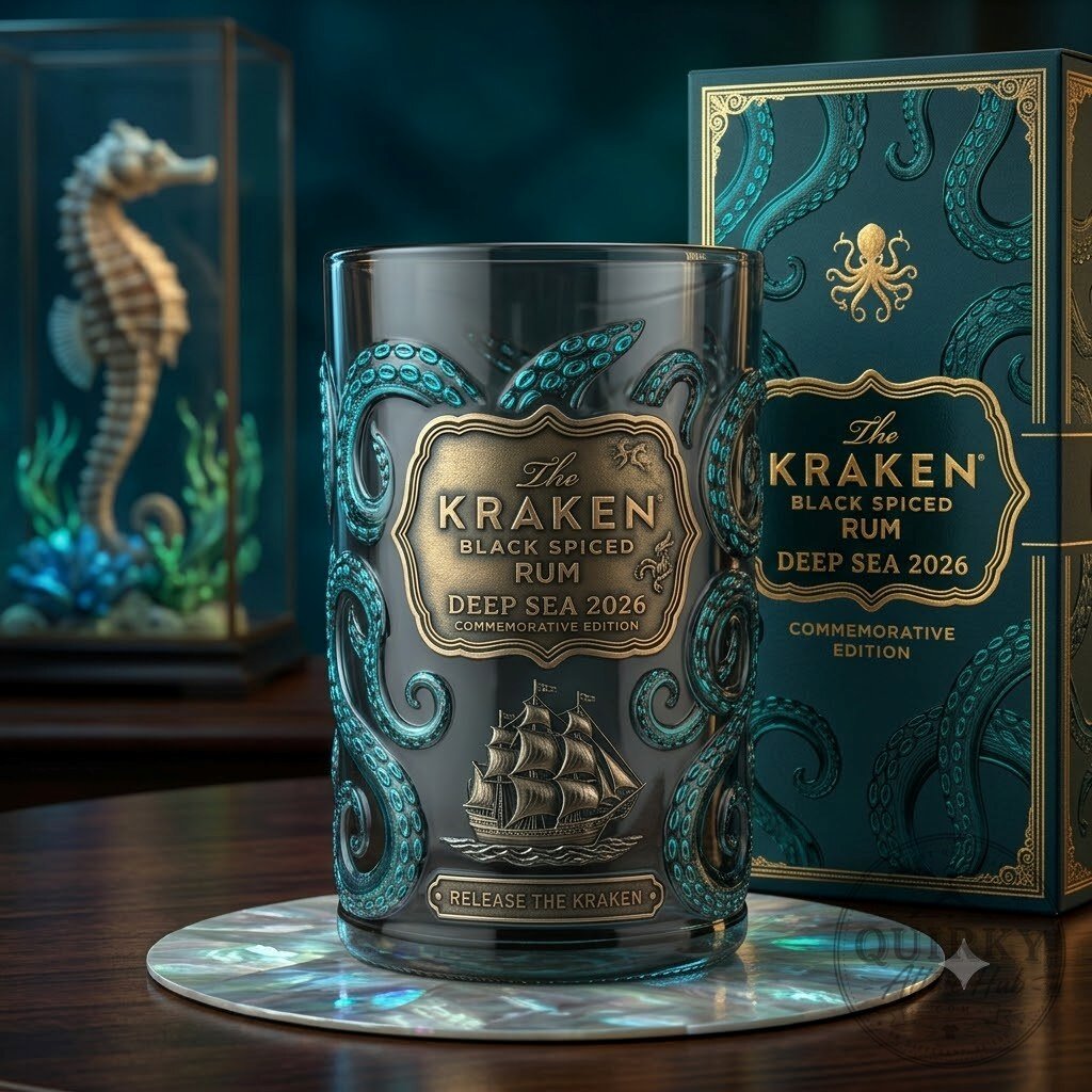 Kraken Rum Limited Edition 2026 Deep Sea Black Spiced Rum Glass Kraken Rum 2026 Limited Edition Deep Sea Black Spiced Rum Glass – image 4 of 4