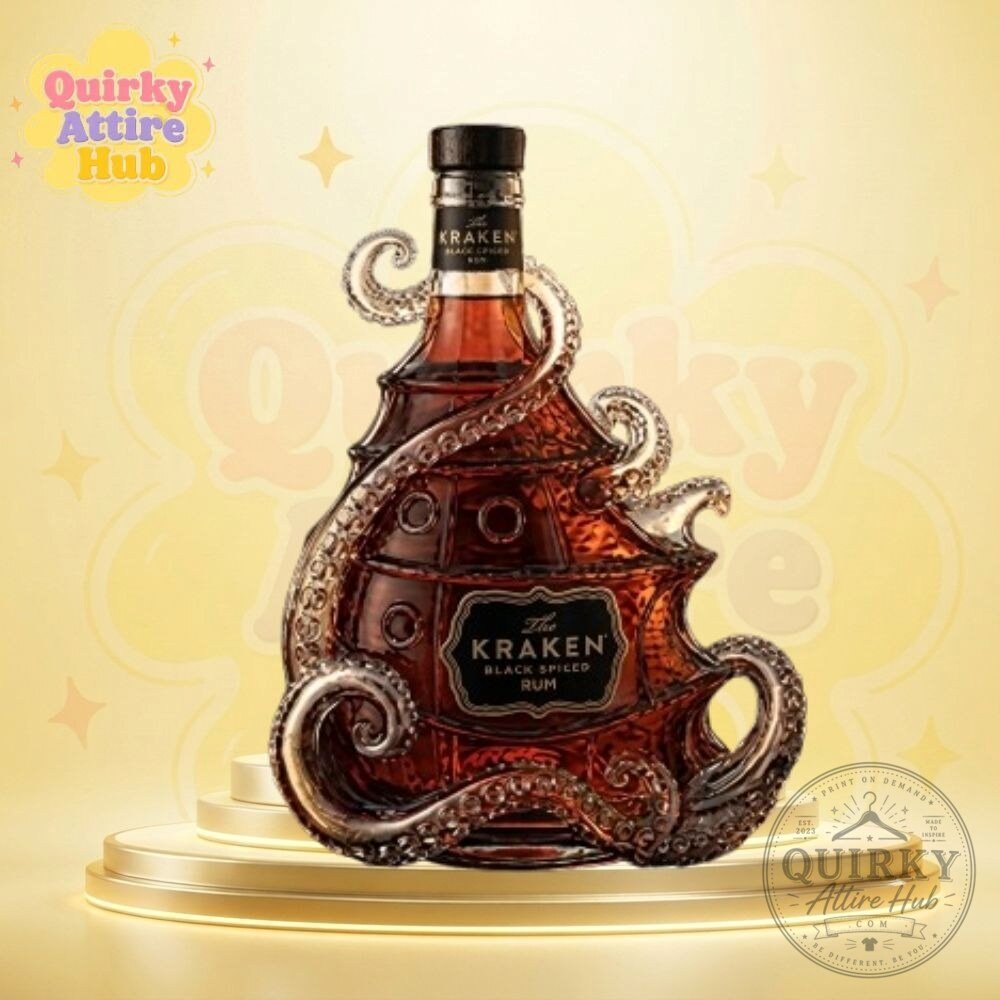 Kraken Black Spiced Rum Octopus Whiskey Bottle Decanter 2026