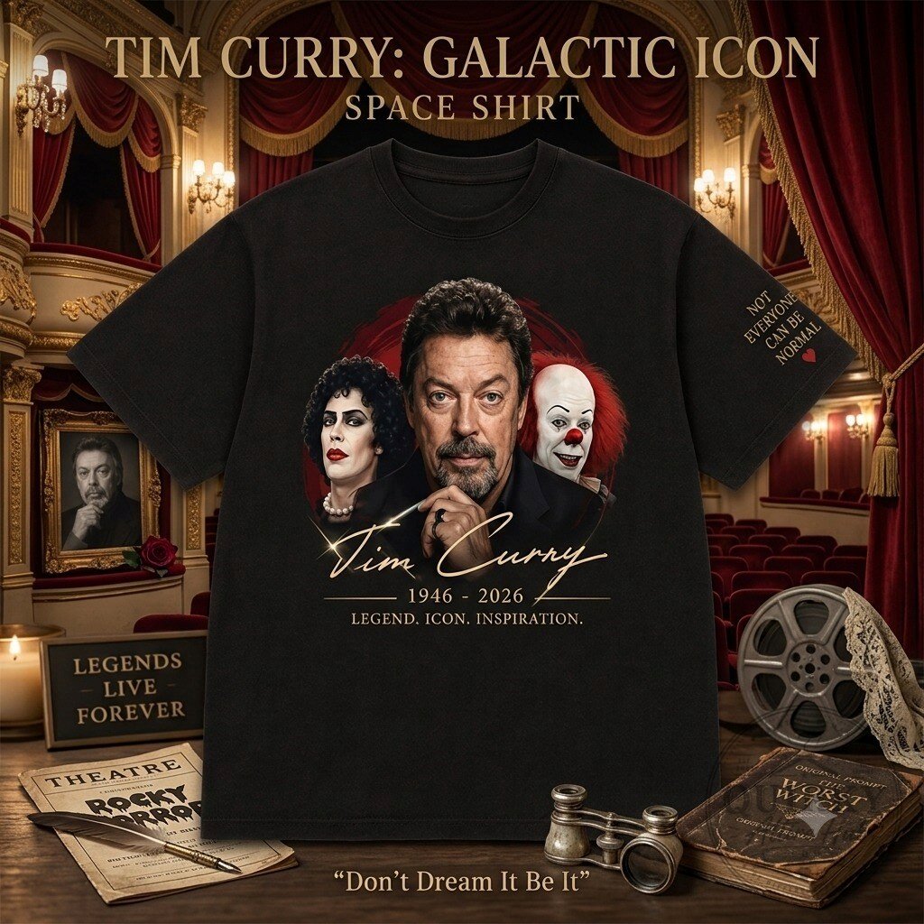 Tim Curry Space Shirt RIP Memorial 2026 Tim Curry Space Memorial Shirt - RIP 2026 Tribute Tee – image 3 of 3