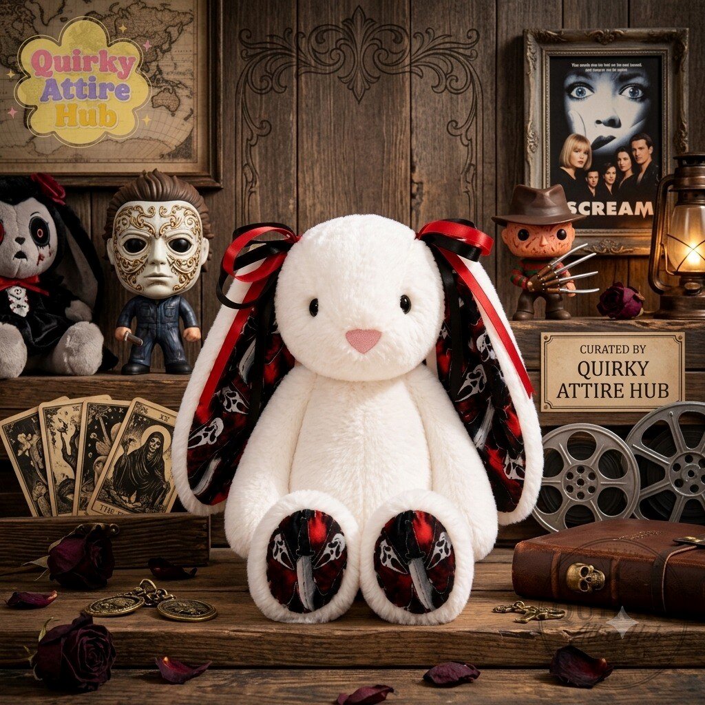 Ghostface Jellycat Horror Bunny Halloween Collectible Plush Ghostface Jellycat Horror Bunny Halloween Plush Collectible – image 2 of 5