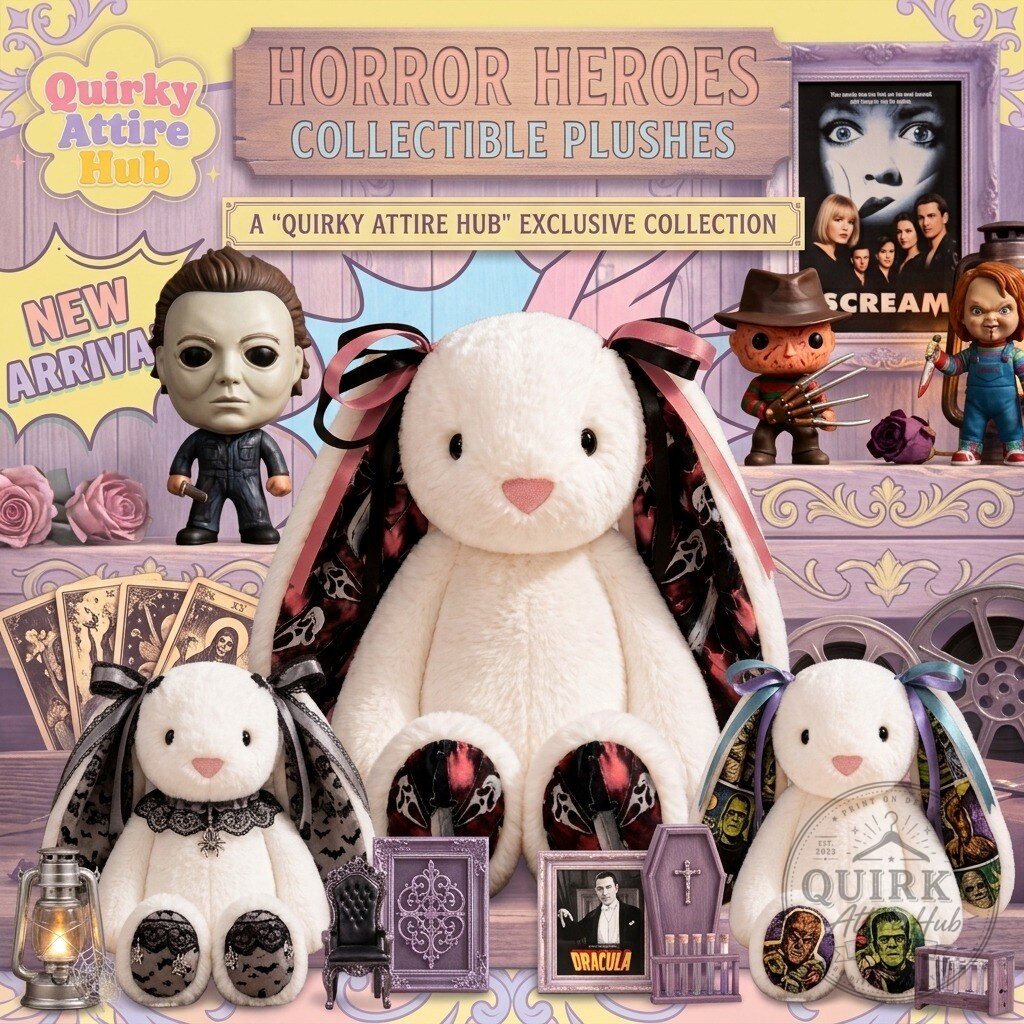 Ghostface Jellycat Horror Bunny Halloween Collectible Plush Ghostface Jellycat Horror Bunny Halloween Plush Collectible – image 4 of 5