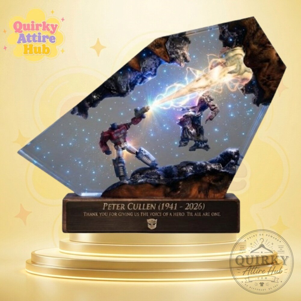 Peter Cullen Optimus Prime Resin Lamp Epoxy Memorial