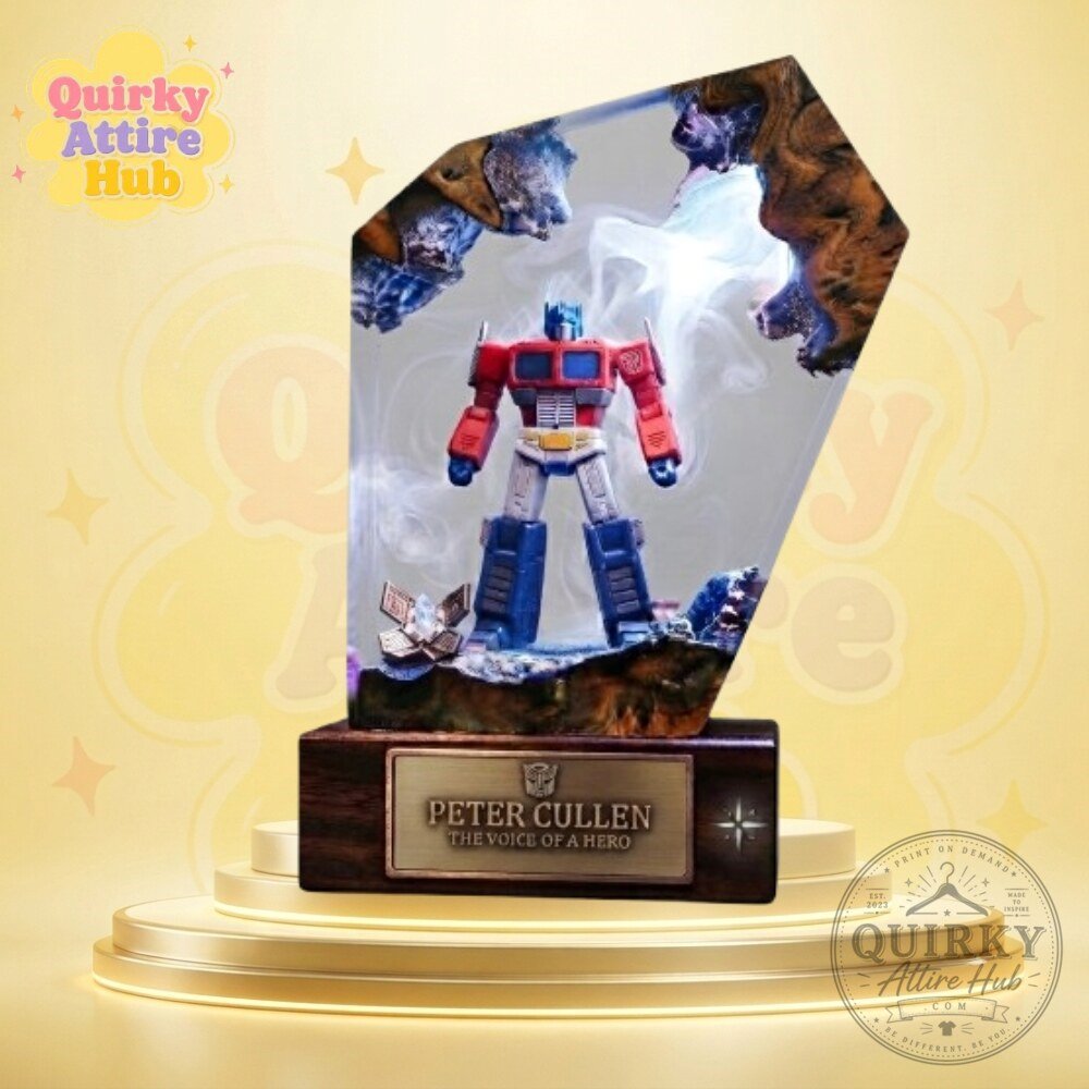Peter Cullen Optimus Prime Resin Lamp Epoxy Memorial