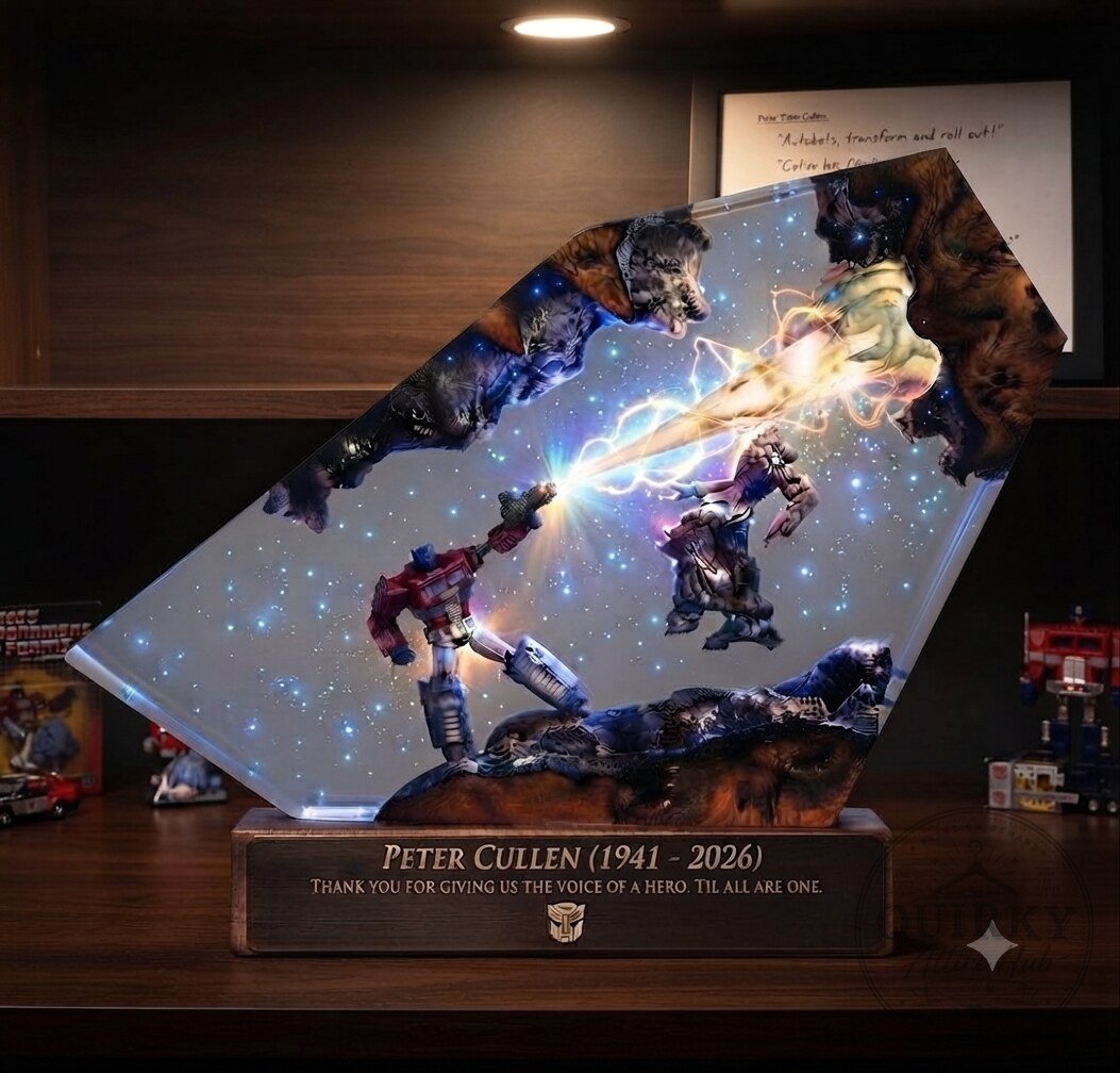 Peter Cullen Optimus Prime Resin Lamp Epoxy Memorial Optimus Prime Resin Epoxy Lamp - Peter Cullen Memorial Light – image 4 of 4