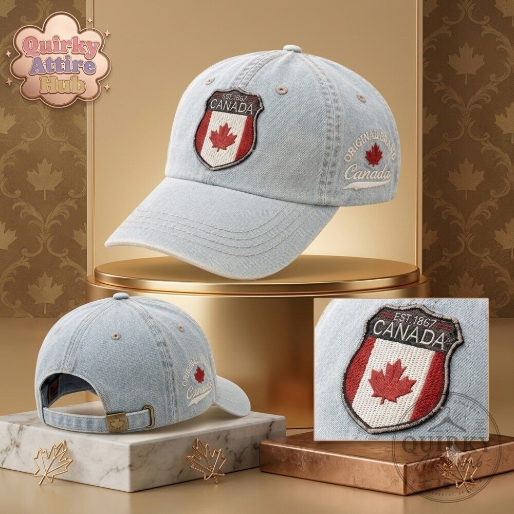 V BTS Canada Heritage Crest Cap Trendy Hat V BTS Canada Heritage Crest Cap - Stylish Fan Hat – image 2 of 3
