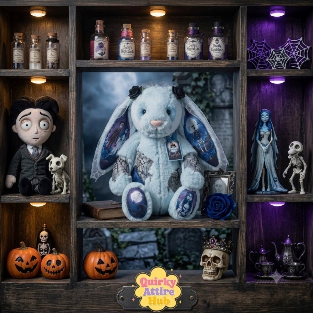 Corpse Bride Jellycat Blue Bunny Plush Halloween Gift Corpse Bride Jellycat Blue Bunny Plush Halloween Gift – image 7 of 9