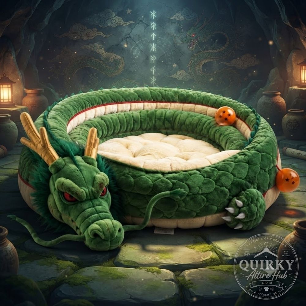 Dragon Ball Z Shenron Dog & Cat Bed Pet Bedding Set (1) Dragon Ball Z Shenron Pet Bedding Set for Dogs & Cats – image 3 of 9