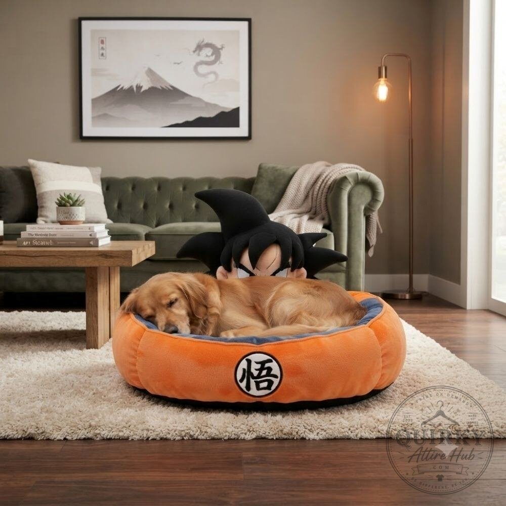 Dragon Ball Z Shenron Goku Base Gi Pet Bed Dragon Ball Z Shenron & Goku Gi Pet Bed - Anime Themed Comfort – image 3 of 5