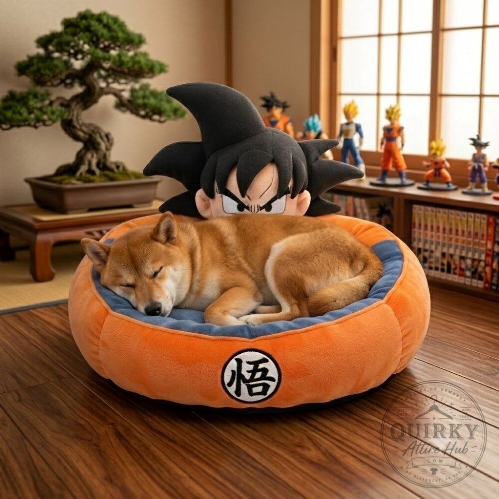 Dragon Ball Z Shenron Goku Base Gi Pet Bed Dragon Ball Z Shenron & Goku Gi Pet Bed - Anime Themed Comfort – image 4 of 5