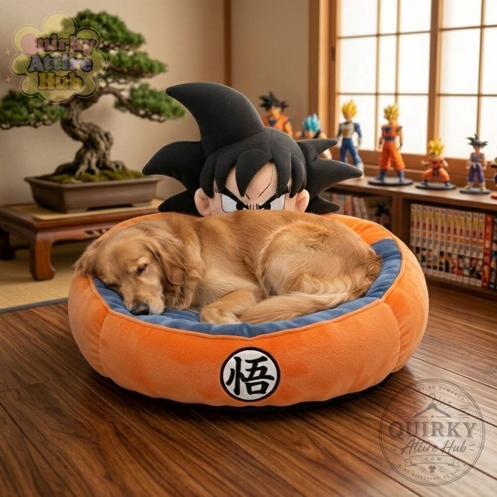 Dragon Ball Z Shenron Goku Base Gi Pet Bed Dragon Ball Z Shenron & Goku Gi Pet Bed - Anime Themed Comfort – image 5 of 5