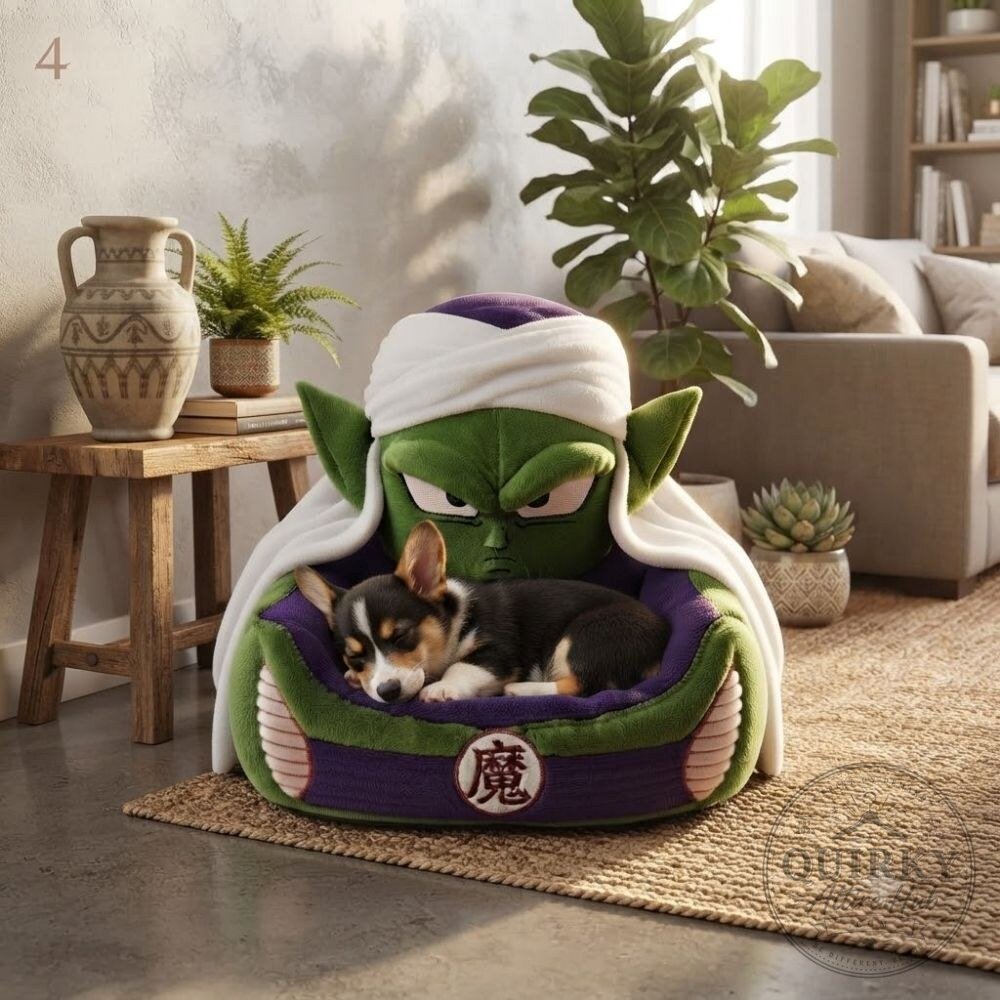 Dragon Ball Z Shenron Piccolo Turban Pet Lounger Dragon Ball Z Shenron Piccolo Turban Pet Lounger for Anime Fan Pets – image 4 of 4