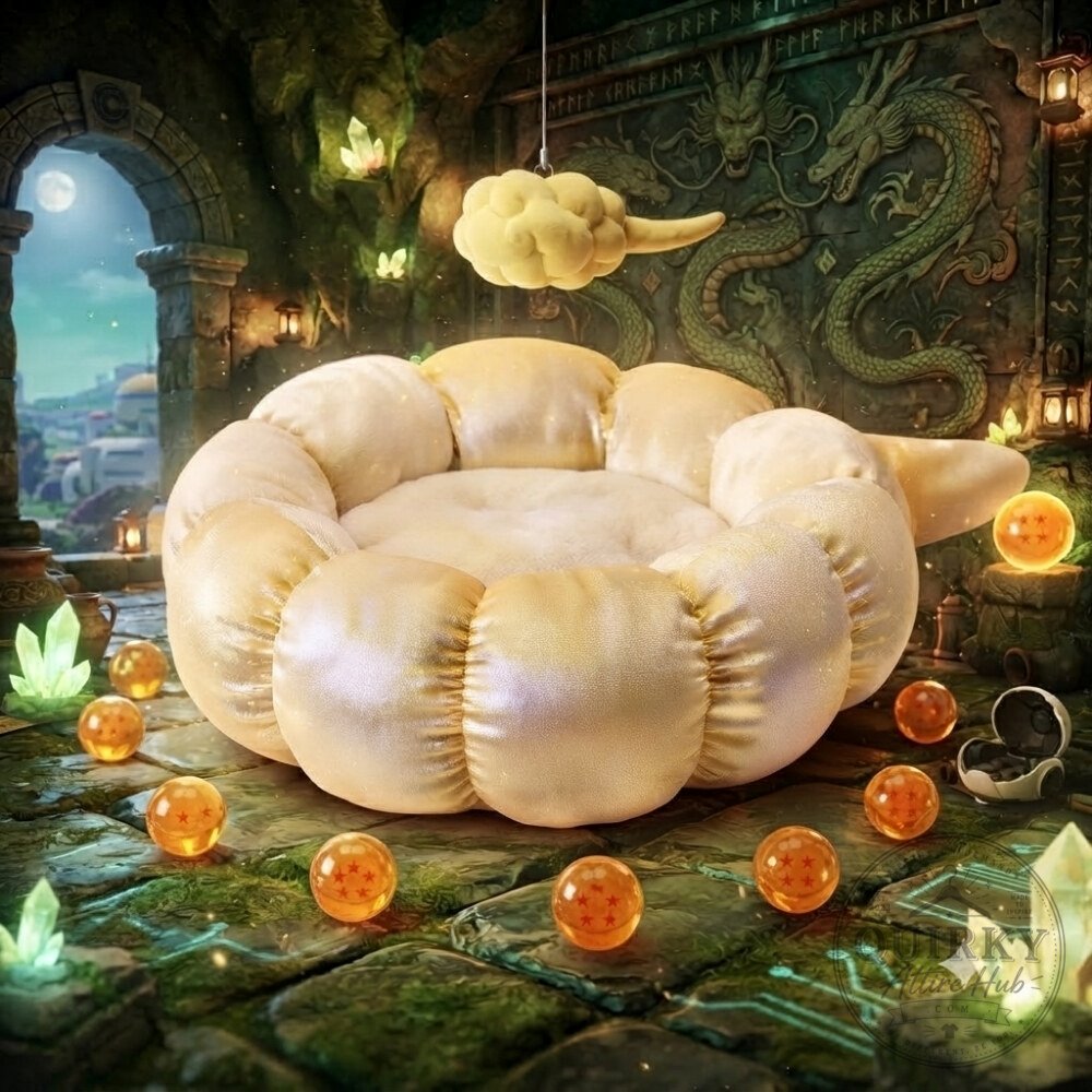 Golden Nimbus Dragon Ball Z Pet Bed Radiant Golden Sunlight 9 Golden Nimbus Dragon Ball Z Pet Bed Radiant Golden Sunlight