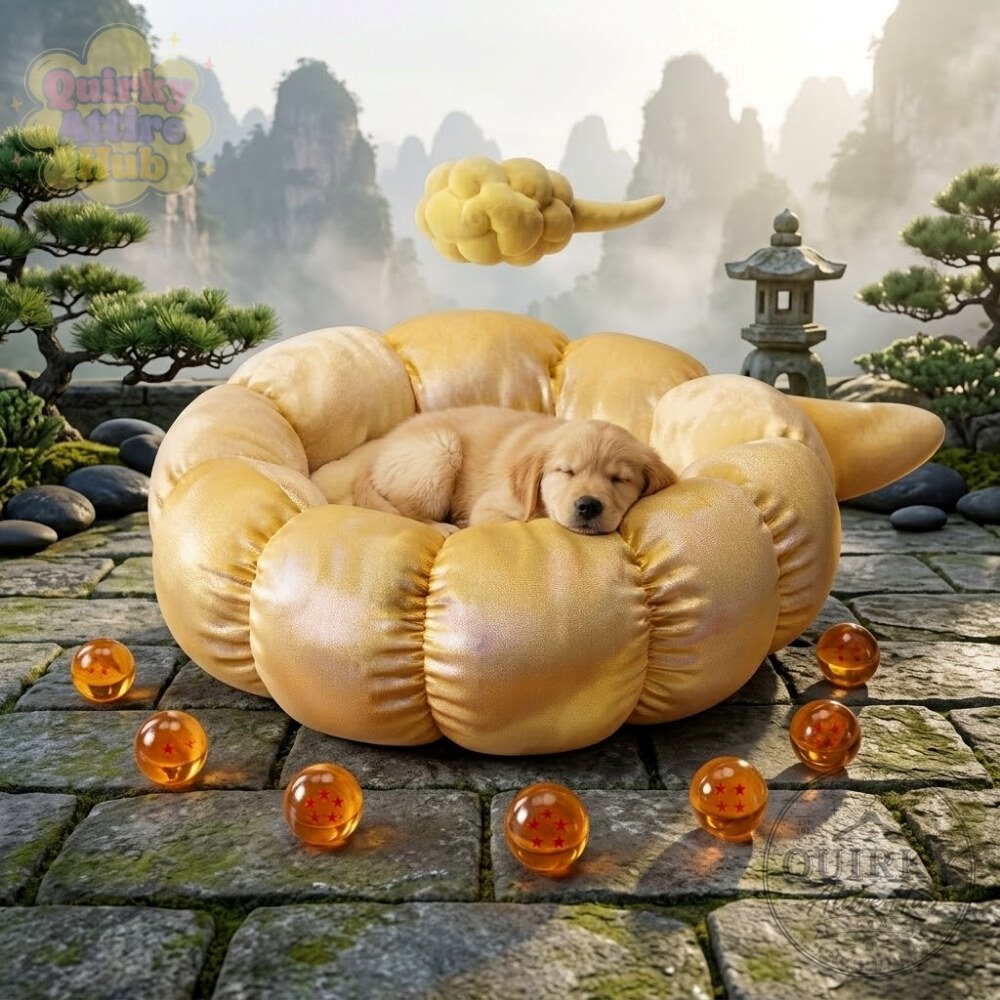 Golden Nimbus Dragon Ball Z Pet Bed Radiant Golden Sunlight 11 Golden Nimbus Dragon Ball Z Pet Bed Radiant Golden Sunlight