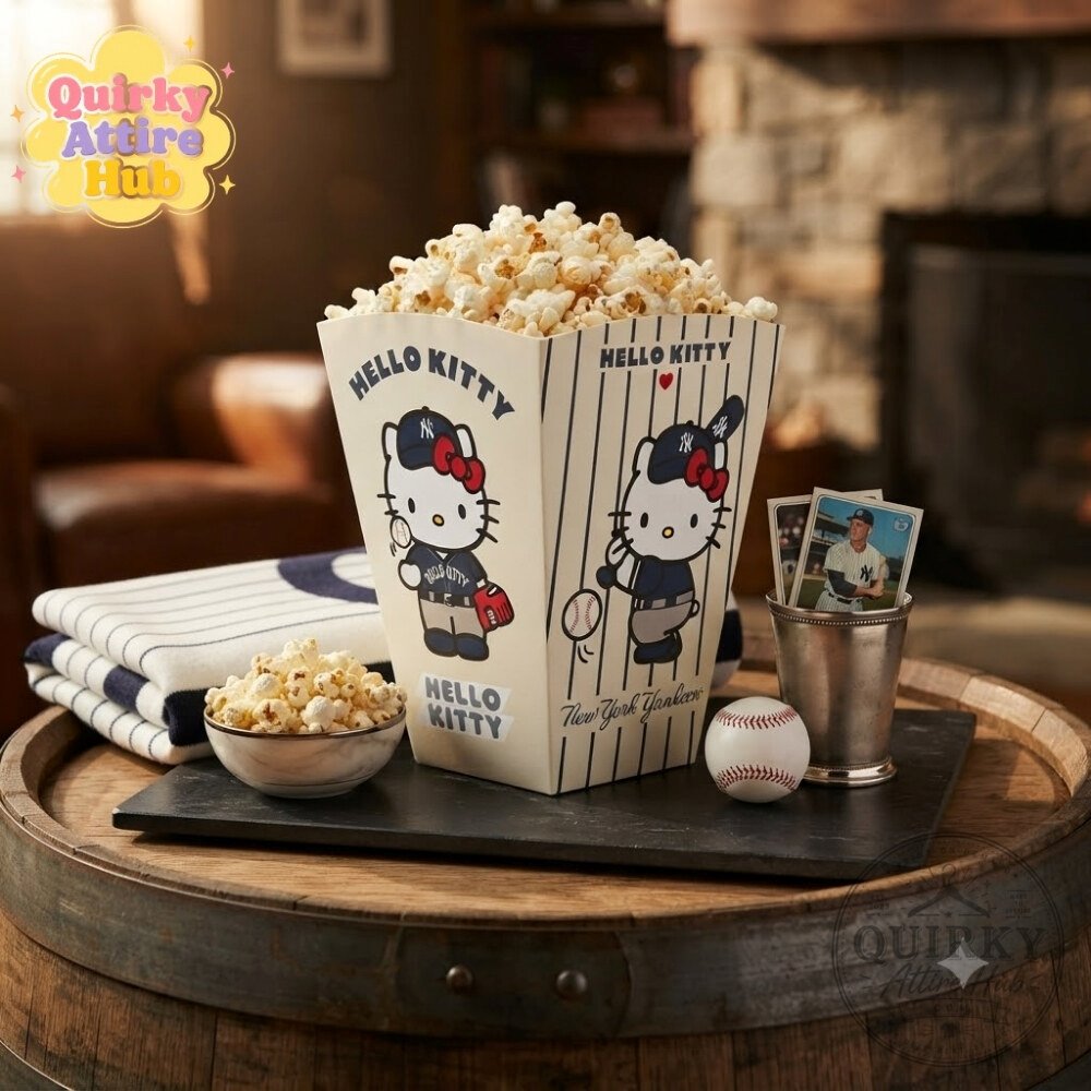 Hello Kitty x New York Yankees Souvenir Popcorn Bucket Hello Kitty x New York Yankees Collectible Popcorn Holder – image 2 of 5