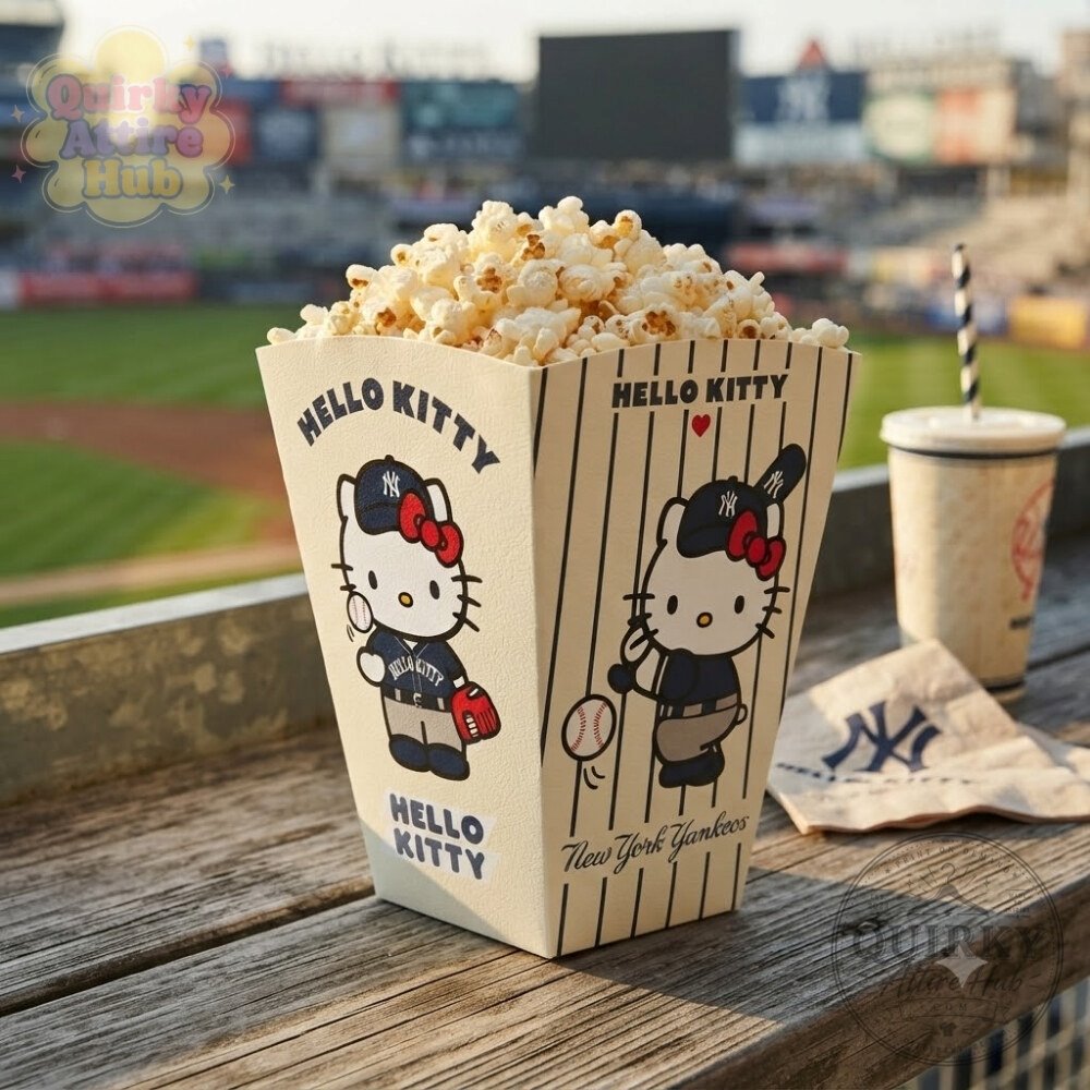 Hello Kitty x New York Yankees Souvenir Popcorn Bucket Hello Kitty x New York Yankees Collectible Popcorn Holder – image 4 of 5
