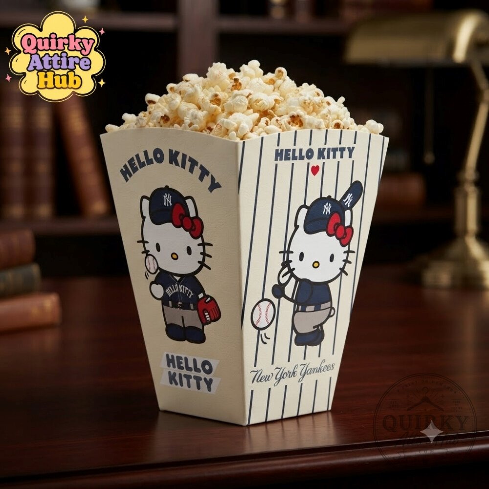 Hello Kitty x New York Yankees Souvenir Popcorn Bucket Hello Kitty x New York Yankees Collectible Popcorn Holder – image 5 of 5