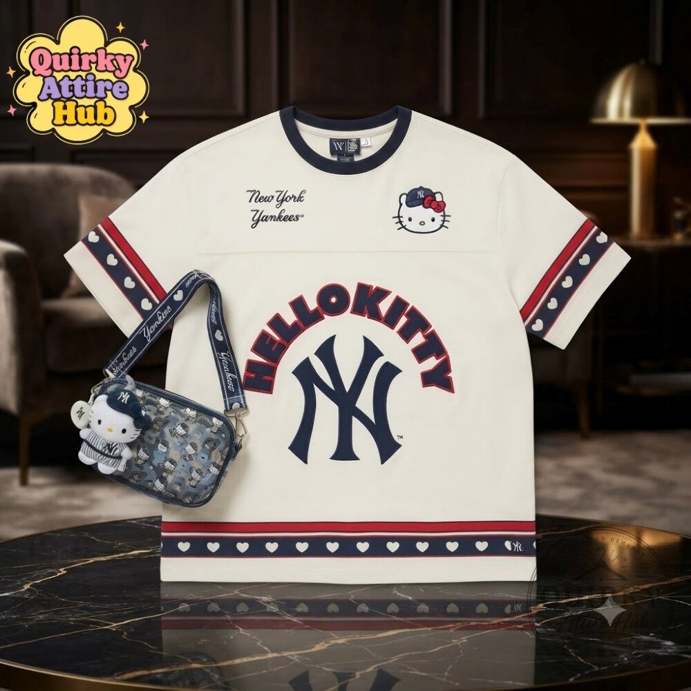 Yankees Hello Kitty T-Shirt New York Yankees x Hello Kitty Collaboration 12 Yankees Hello Kitty T-Shirt New York Yankees x Hello Kitty Collaboration