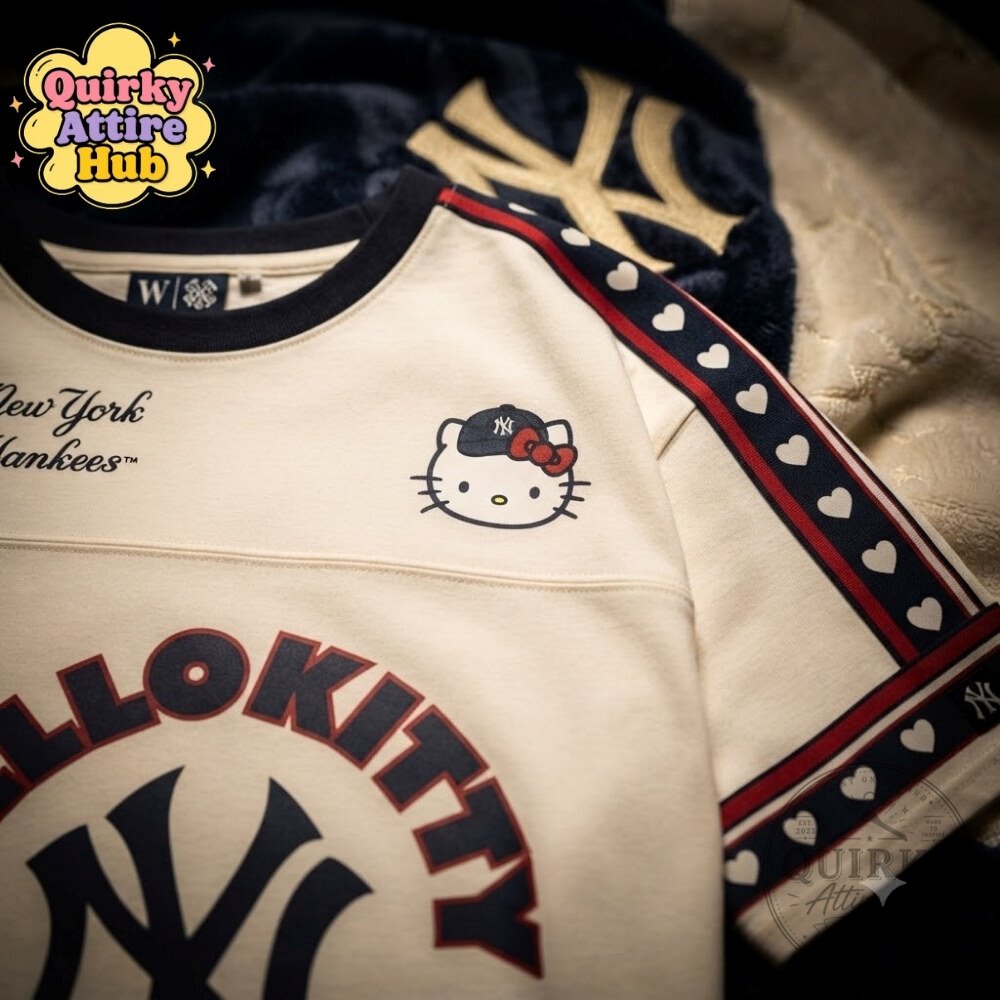 Yankees Hello Kitty T-Shirt New York Yankees x Hello Kitty Collaboration 14 Yankees Hello Kitty T-Shirt New York Yankees x Hello Kitty Collaboration