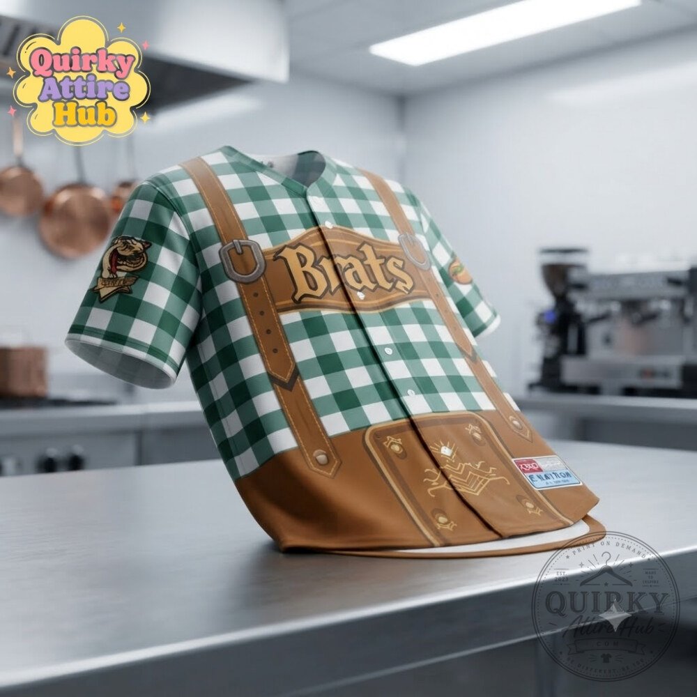 Wisconsin Brats Milwaukee Brewers Lederhosen Jersey Abner Uribe Milwaukee Brewers Lederhosen Style Jersey – image 5 of 7