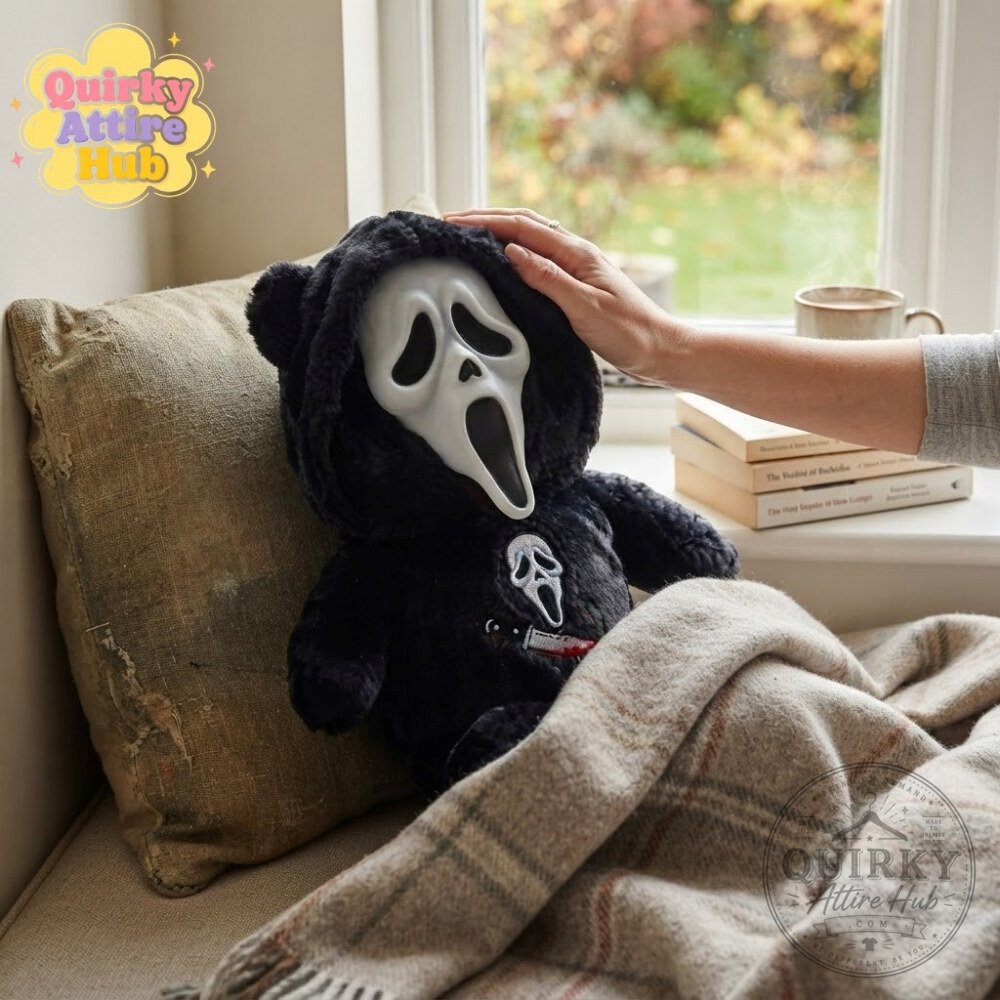 Black Ghostface Bunny Plush Scream Bloody Halloween Plush Black Ghostface Bunny Plush - Bloody Halloween Decor – image 4 of 6