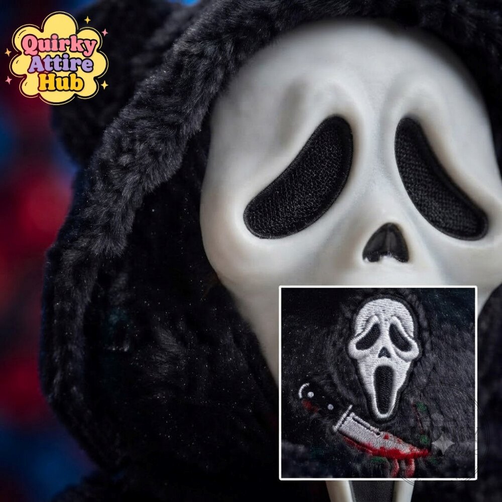 Black Ghostface Bunny Plush Scream Bloody Halloween Plush Black Ghostface Bunny Plush - Bloody Halloween Decor – image 5 of 6