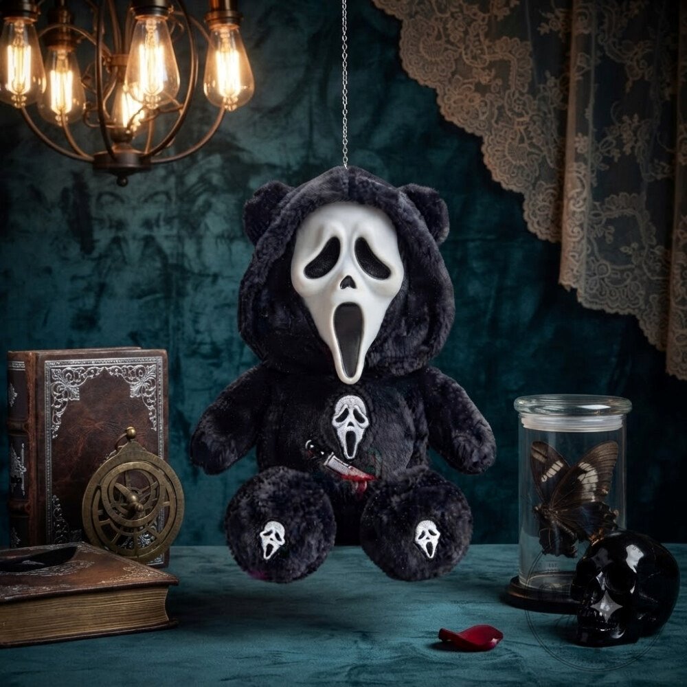 Black Ghostface Bunny Plush Scream Bloody Halloween Plush Black Ghostface Bunny Plush - Bloody Halloween Decor – image 6 of 6
