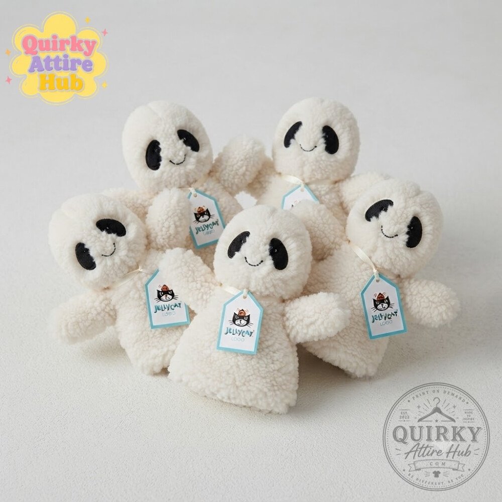 Ghost Bob Halloween Jellycat Plush Cool Ghost Bob Plush Toy Ghost Bob Halloween Jellycat Plush Toy - Spooky Cute Companion – image 4 of 6