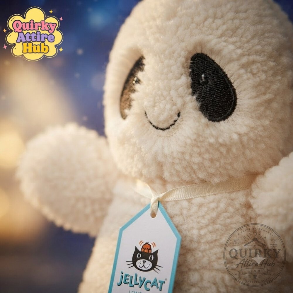 Ghost Bob Halloween Jellycat Plush Cool Ghost Bob Plush Toy Ghost Bob Halloween Jellycat Plush Toy - Spooky Cute Companion – image 6 of 6
