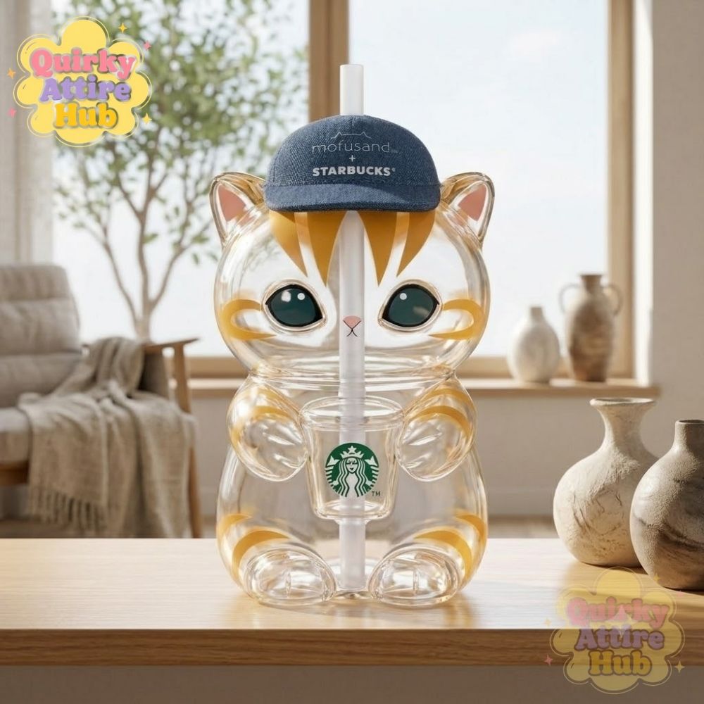 Mofusand x Starbucks 2026 Cat Glass Cup Limited Special Edition (1) Mofusand x Starbucks 2026 Cat Glass Cup – Limited Edition