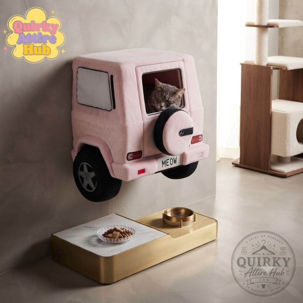 Porsche GT3 Wall Mounted Cat Bed Roost Cruiser Luxury Sports Car Shaped Plush Porsche GT3 Wall Mounted Cat Bed - Luxury Sports Car Plush Roost – image 2 of 16
