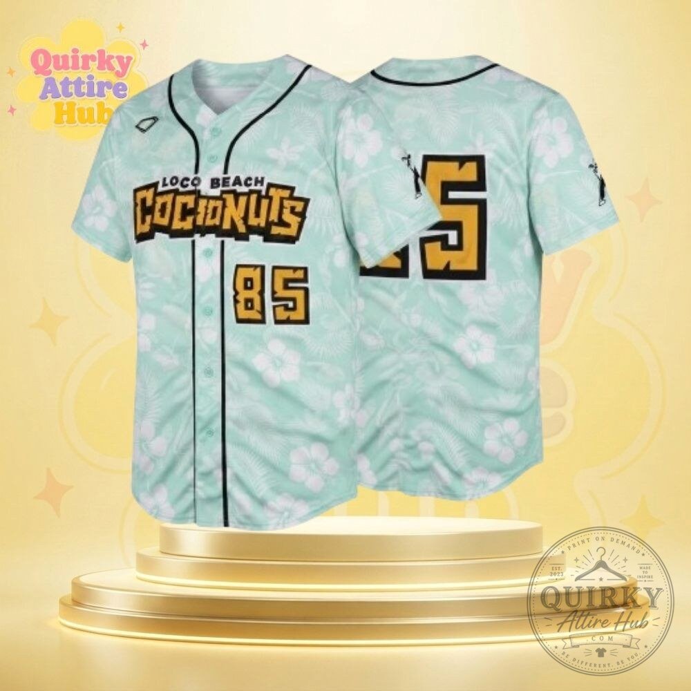 Savannah Bananas Coconuts Jersey Loco Beach Florals Banana Ball 2026 Shirt