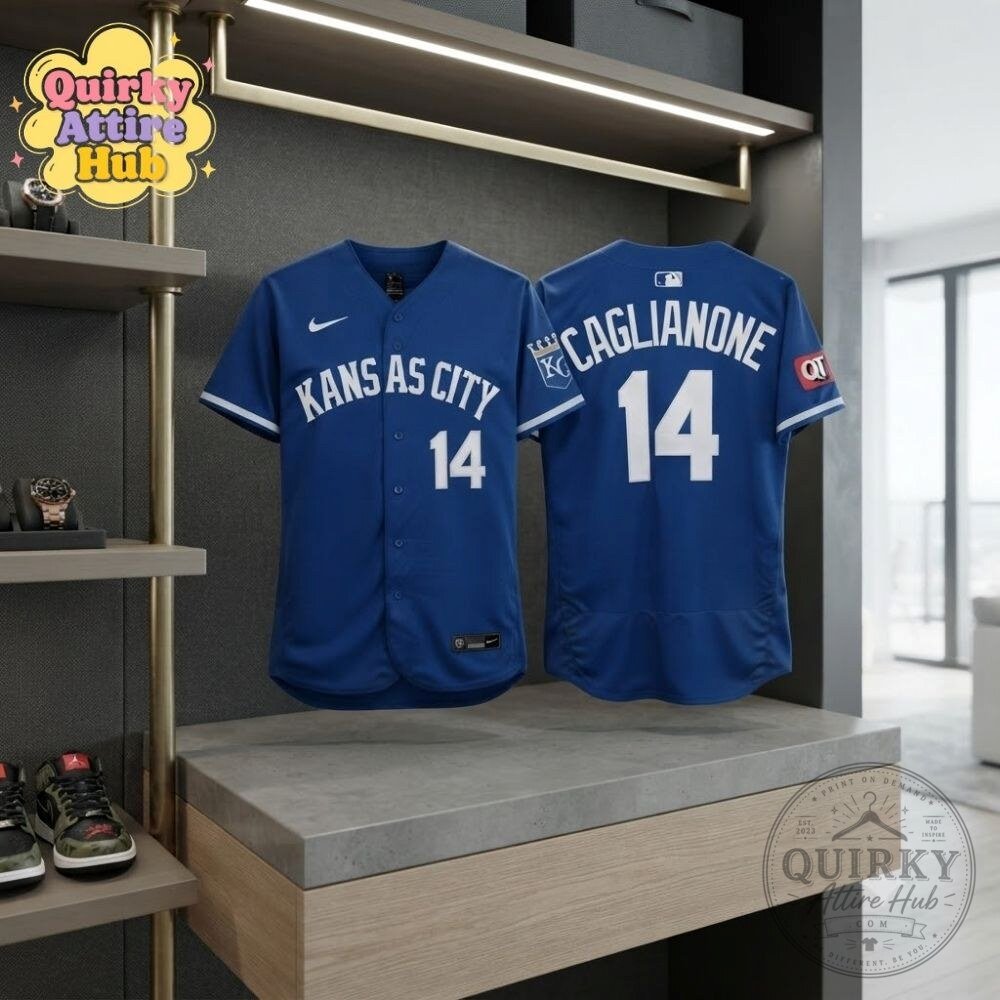 Kansas City Royals Blue Alternate Jersey #14 MLB Baseball Player Jersey 15 Kansas City Royals Blue Alternate Jersey #14 MLB Baseball Player Jersey
