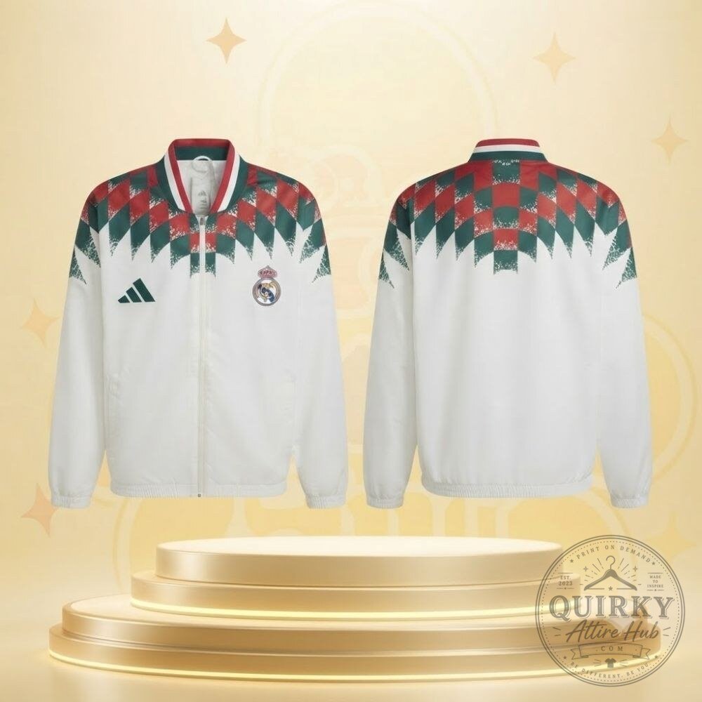 Marc Cucurella Real Madrid Stadium Track Top White Adidas Jacket