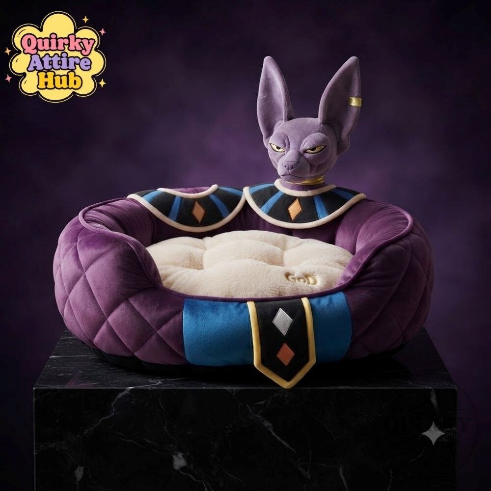 Dragon Ball Shenron Purple Cat Dog Bed Dragon Ball Super Pet Bed Dragon Ball Shenron Purple Pet Bed for Cats & Dogs - Super Anime Theme – image 2 of 11