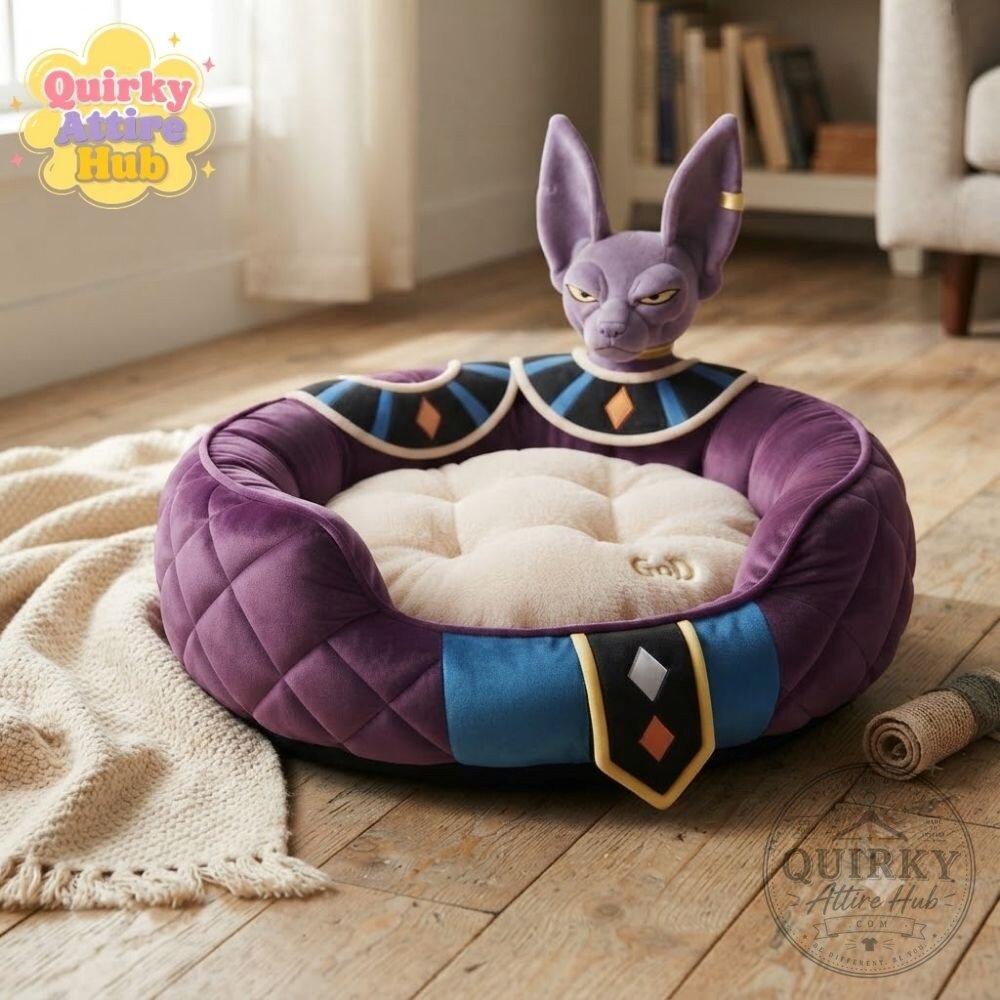 Dragon Ball Shenron Purple Cat Dog Bed Dragon Ball Super Pet Bed Dragon Ball Shenron Purple Pet Bed for Cats & Dogs - Super Anime Theme – image 3 of 11