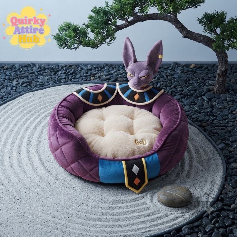 Dragon Ball Shenron Purple Cat Dog Bed Dragon Ball Super Pet Bed Dragon Ball Shenron Purple Pet Bed for Cats & Dogs - Super Anime Theme – image 7 of 11