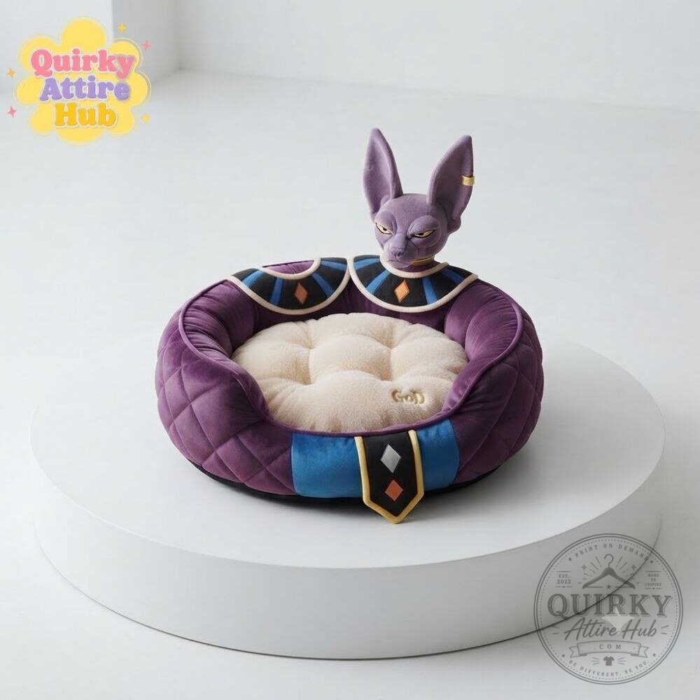 Dragon Ball Shenron Purple Cat Dog Bed Dragon Ball Super Pet Bed Dragon Ball Shenron Purple Pet Bed for Cats & Dogs - Super Anime Theme – image 8 of 11
