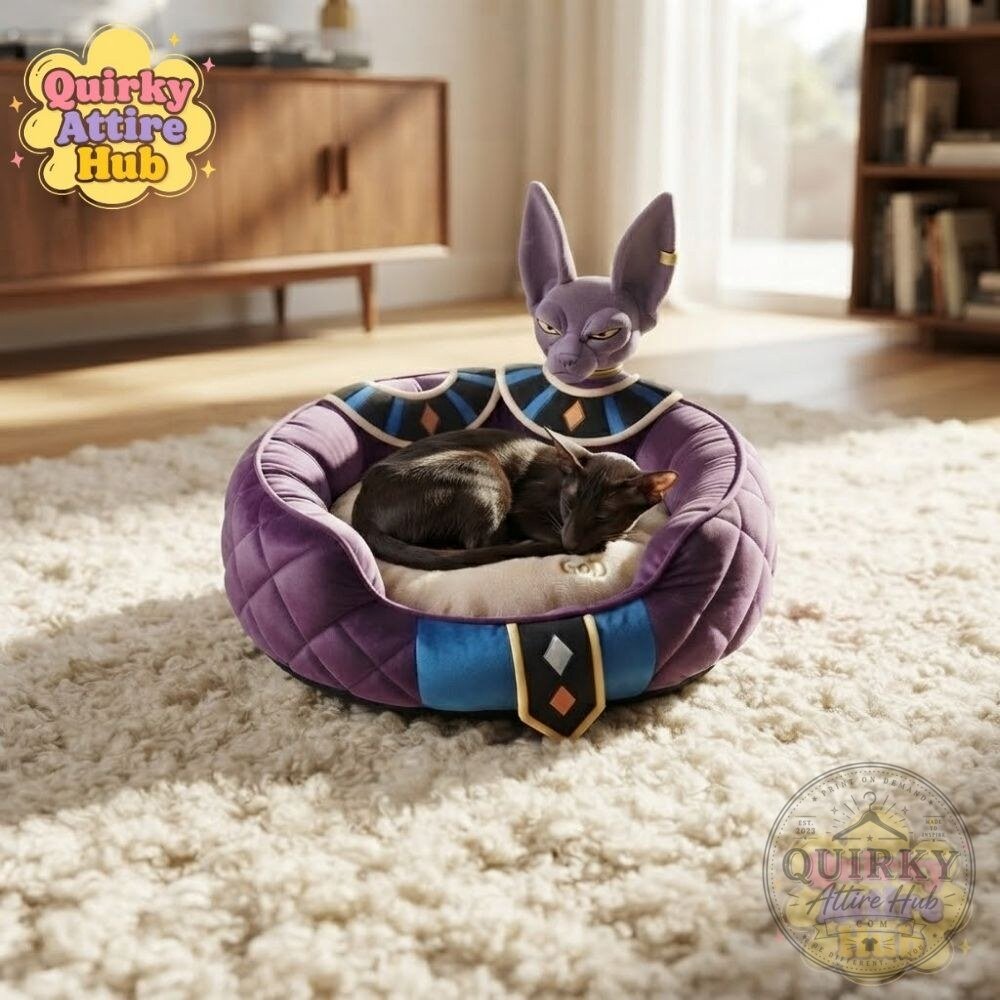 Dragon Ball Shenron Purple Cat Dog Bed Dragon Ball Super Pet Bed Dragon Ball Shenron Purple Pet Bed for Cats & Dogs - Super Anime Theme – image 11 of 11