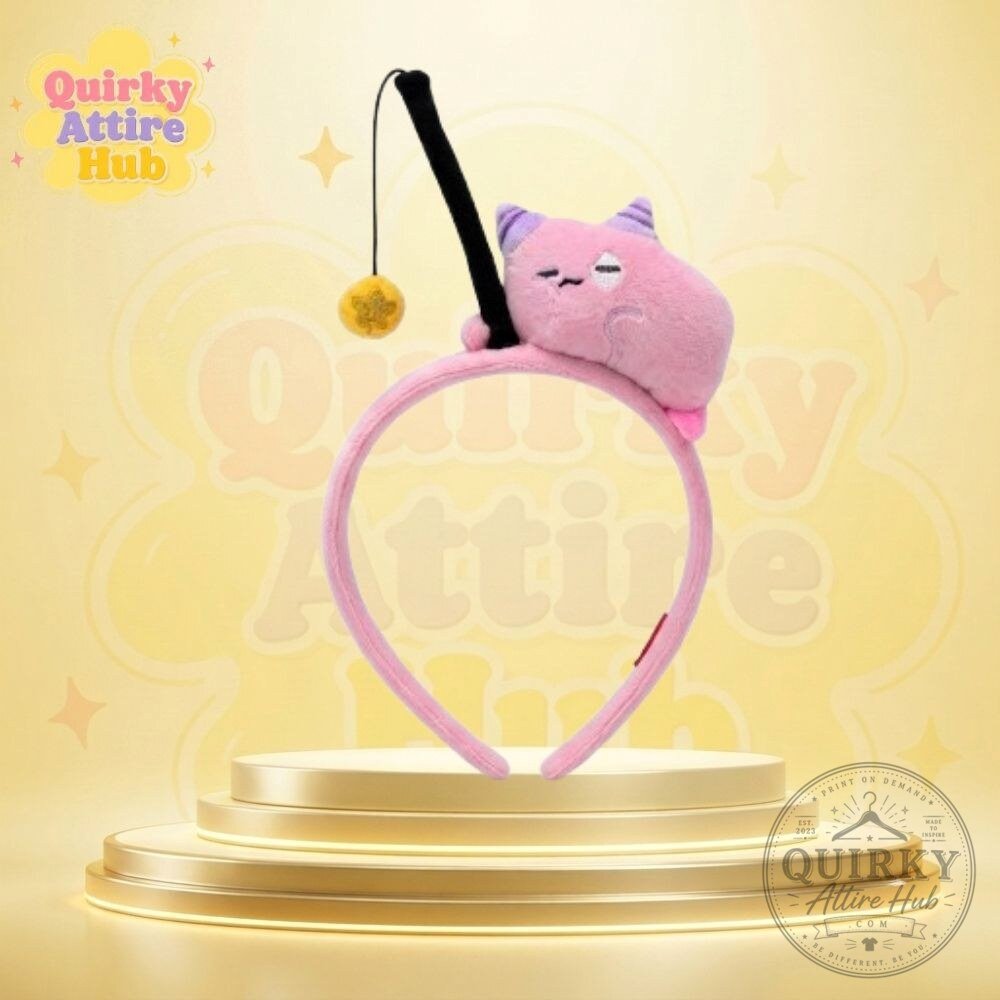 BTS Seokjin MapleStory Lotte World Pink Bean Fishing Hairband