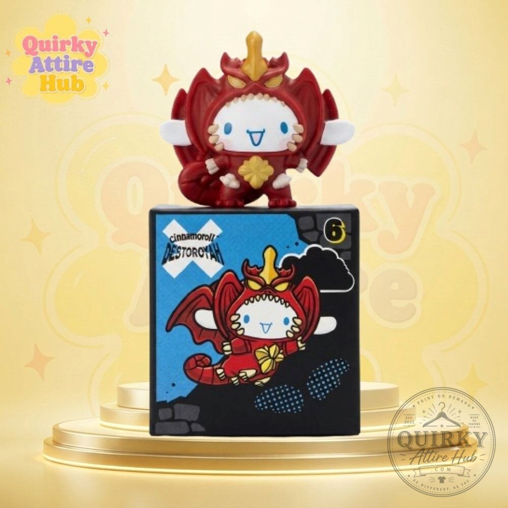 Cinnamoroll x Destoroyah Figure Hello Kitty x Godzilla McDonalds Happy Meal Toy