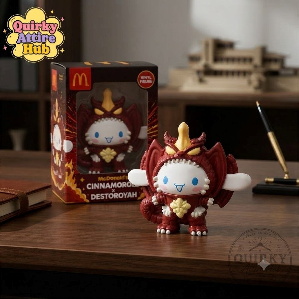 Cinnamoroll x Destoroyah Figure Hello Kitty x Godzilla McDonalds Happy Meal Toy Cinnamoroll x Destoroyah x Hello Kitty x Godzilla Happy Meal Toy – image 2 of 8