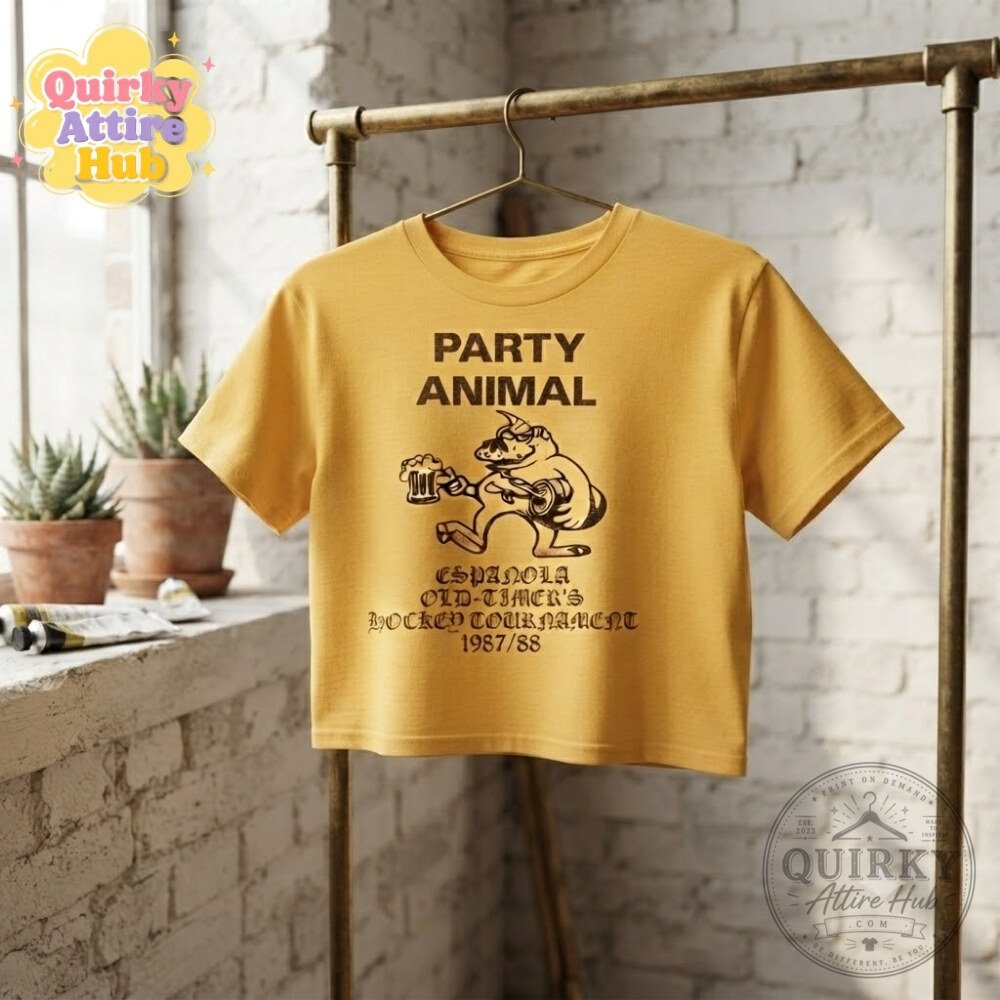 Jack Innanen Paul Baker Party Animal T-Shirt Adults Season 2 Yellow Graphic Tee Jack Innanen Paul Baker Party Animal Season 2 Yellow Graphic Tee – image 2 of 11