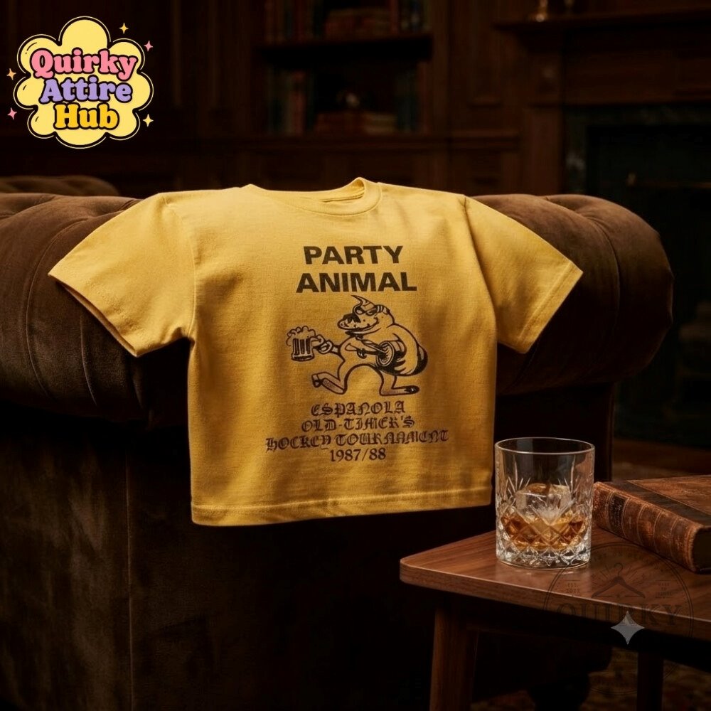 Jack Innanen Paul Baker Party Animal T-Shirt Adults Season 2 Yellow Graphic Tee Jack Innanen Paul Baker Party Animal Season 2 Yellow Graphic Tee – image 4 of 11