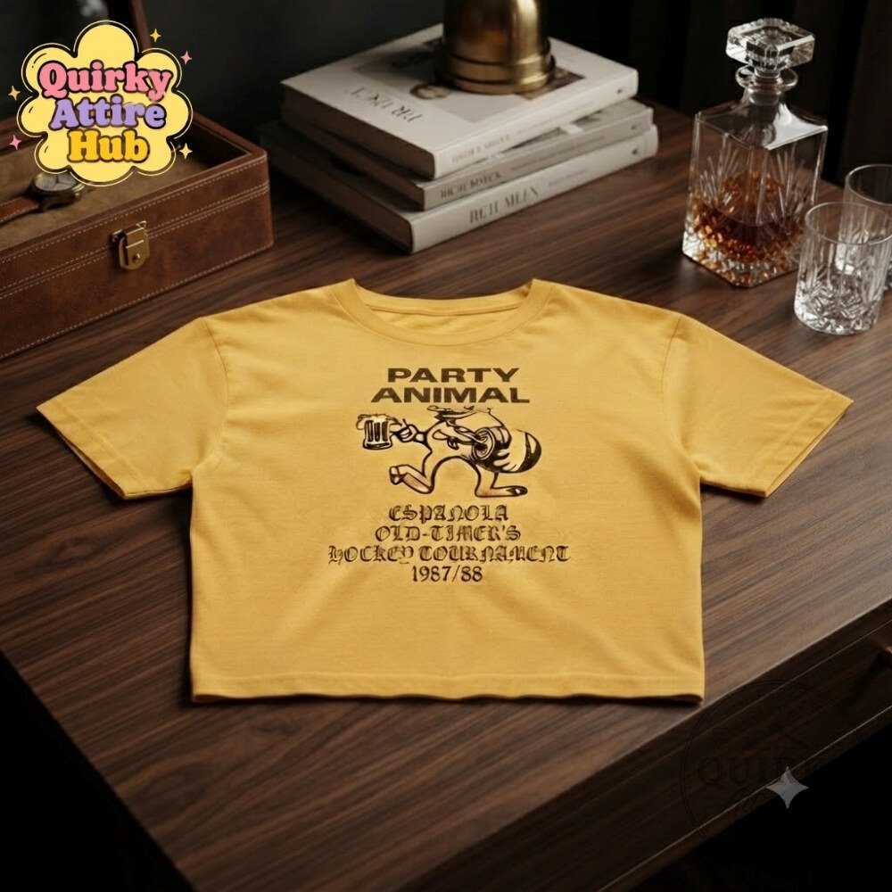 Jack Innanen Paul Baker Party Animal T-Shirt Adults Season 2 Yellow Graphic Tee Jack Innanen Paul Baker Party Animal Season 2 Yellow Graphic Tee – image 5 of 11